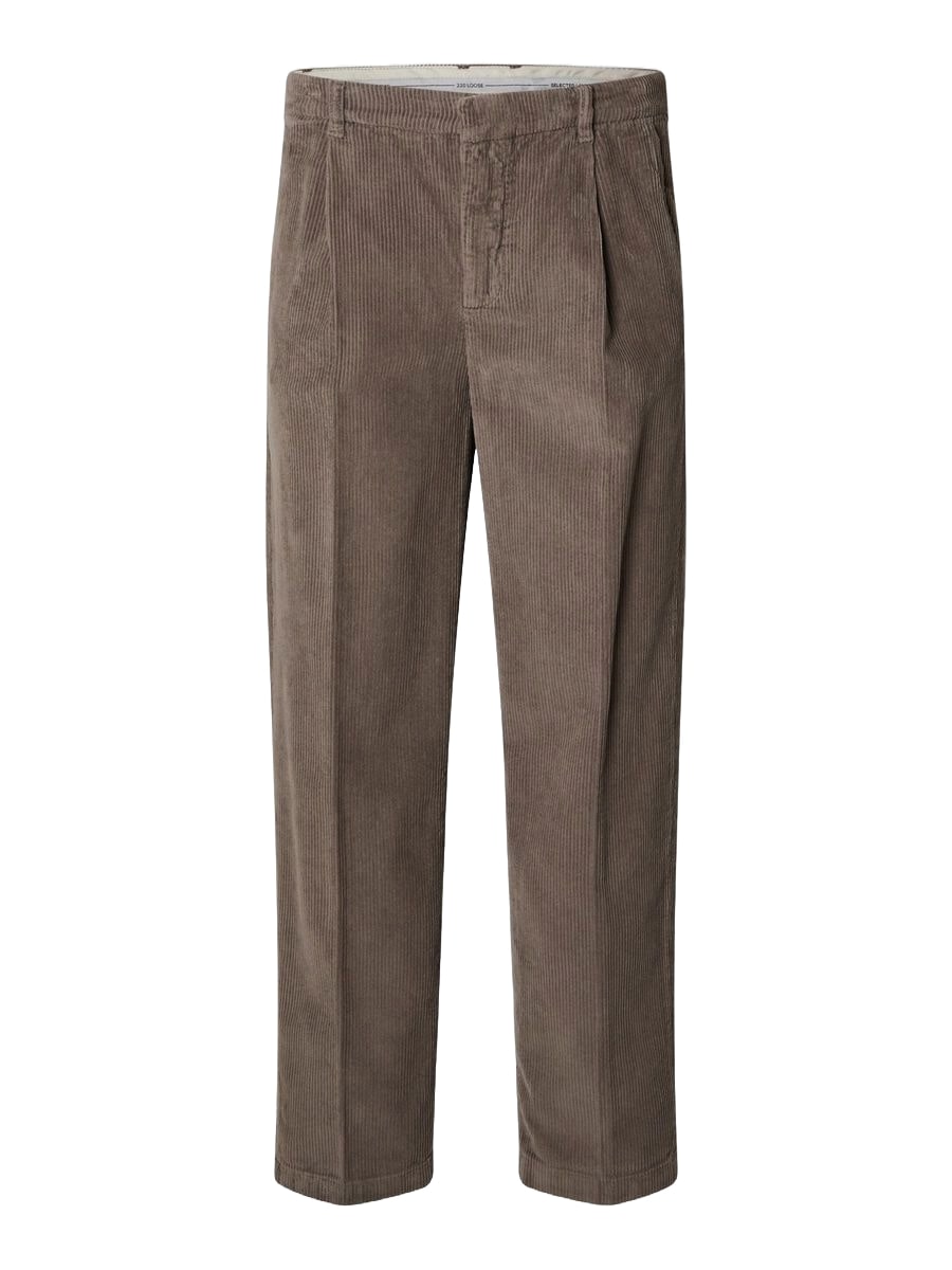 Selected Pantalone da uomo in velluto Loose Tristan