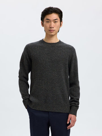 Selected Neil Men's Crew Neck Wool Blend Sweater