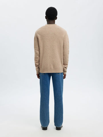 Ausgewählter Neil Herren-Pullover mit Rundhalsausschnitt aus Wollmischung