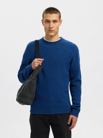 Selected Neil Men's Wool Blend Crew Neck Sweater