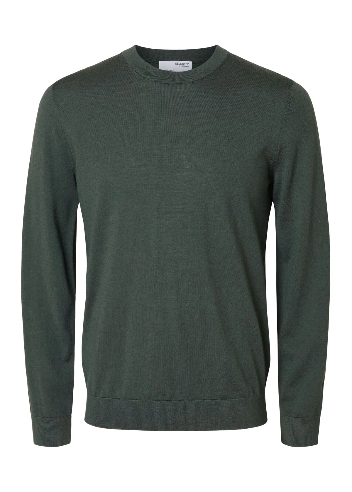 Selected Maglia girocollo da uomo Tray verde