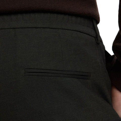 Selected Neil Men's Elastic Waist Trousers in Black