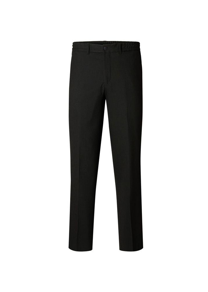 Selected Neil Men's Elastic Waist Trousers in Black