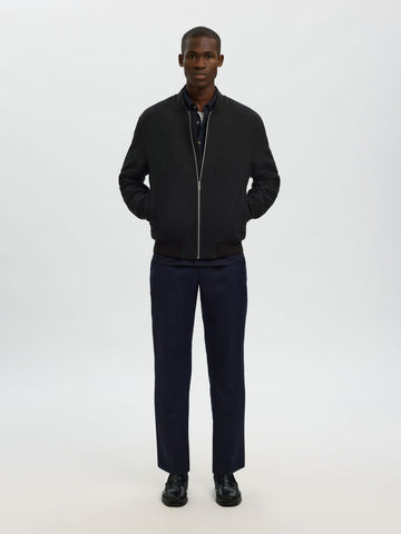 Selected Giacca da uomo in misto lana Blend Bomber