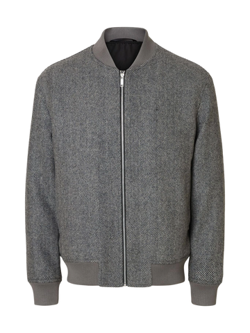 Selected Men's Wool Jacket Jean Grey