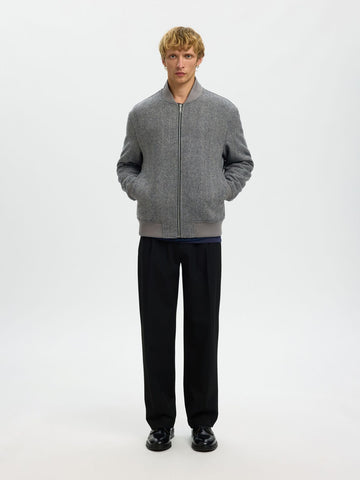 Selected Men's Wool Jacket Jean Grey