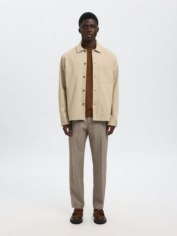 Selected Men's Tate Beige Shirt