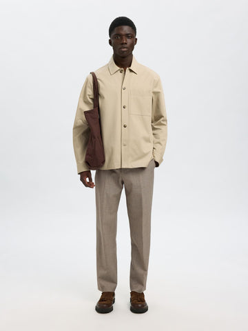 Selected Men's Tate Beige Shirt