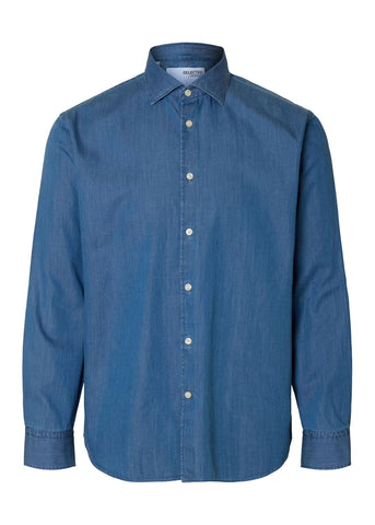 Selected Camicia di jeans da uomo Regleo
