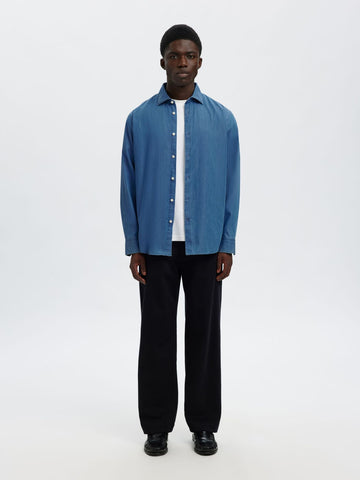 Selected Camicia di jeans da uomo Regleo