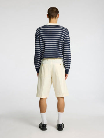 Selected Loose Declan Men's Cotton Shorts Cream