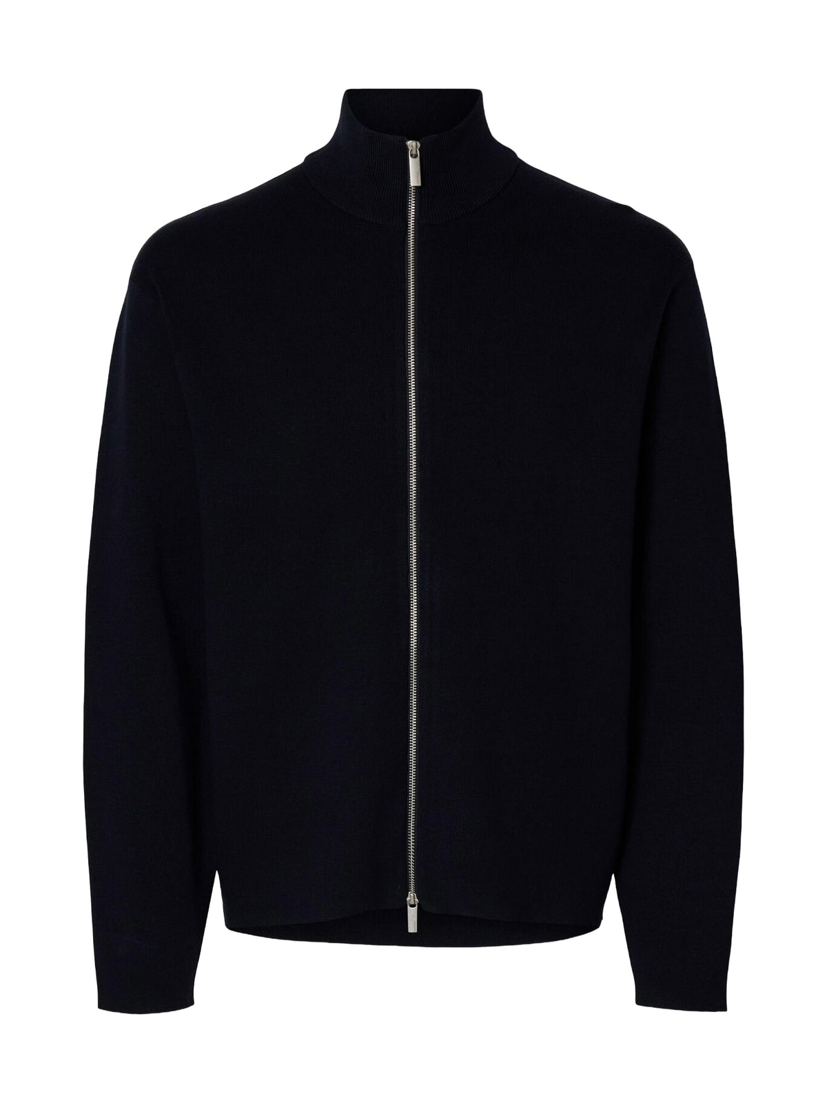 Selected Cardigan con zip da uomo blu 16099572-SC