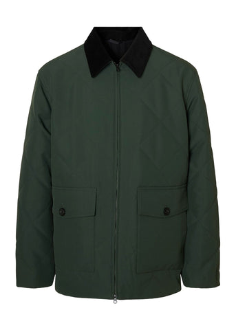 Selected Giacca trapuntata da uomo Carlos verde