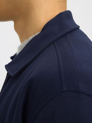 Selected Giacca con zip in felpa da uomo blu 16099996-NB