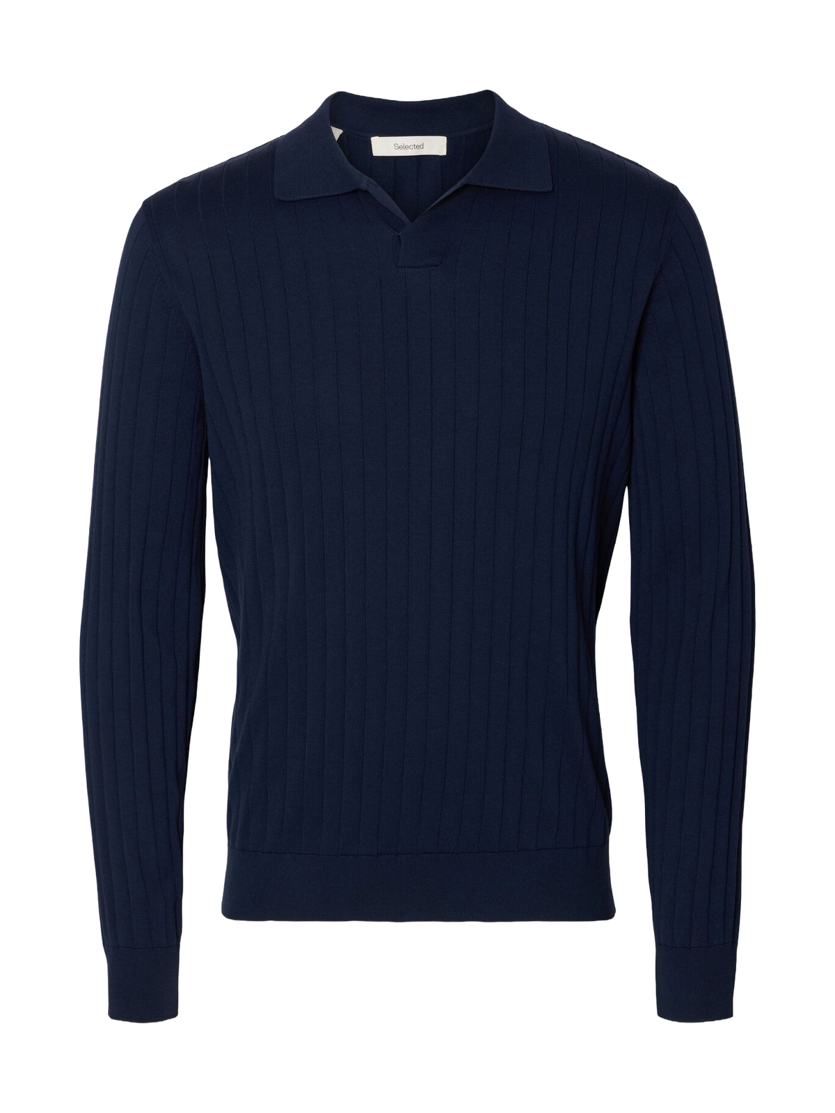 Selected Herren Poloshirt Torino Open blau
