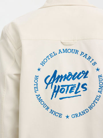 Selected Sovracamicia da uomo Hotel panna