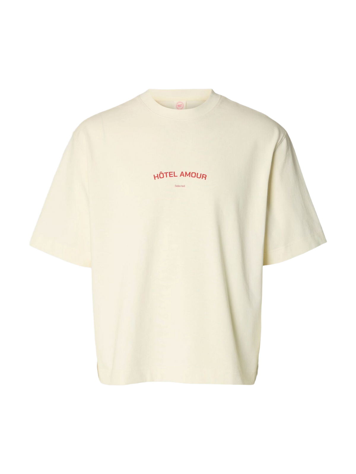 Selected T-Shirt da uomo manica corta Liam panna