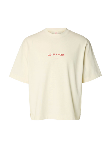 Selected T-Shirt da uomo manica corta Liam panna