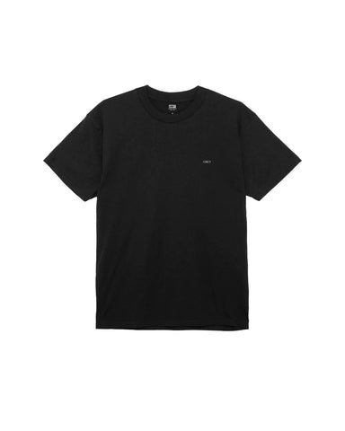 Obey Men's T-Shirt Ripped Icon Classic Black