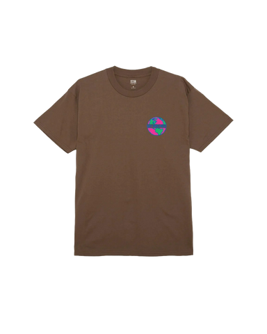 Obey Men's T-Shirt Planet Classic Brown
