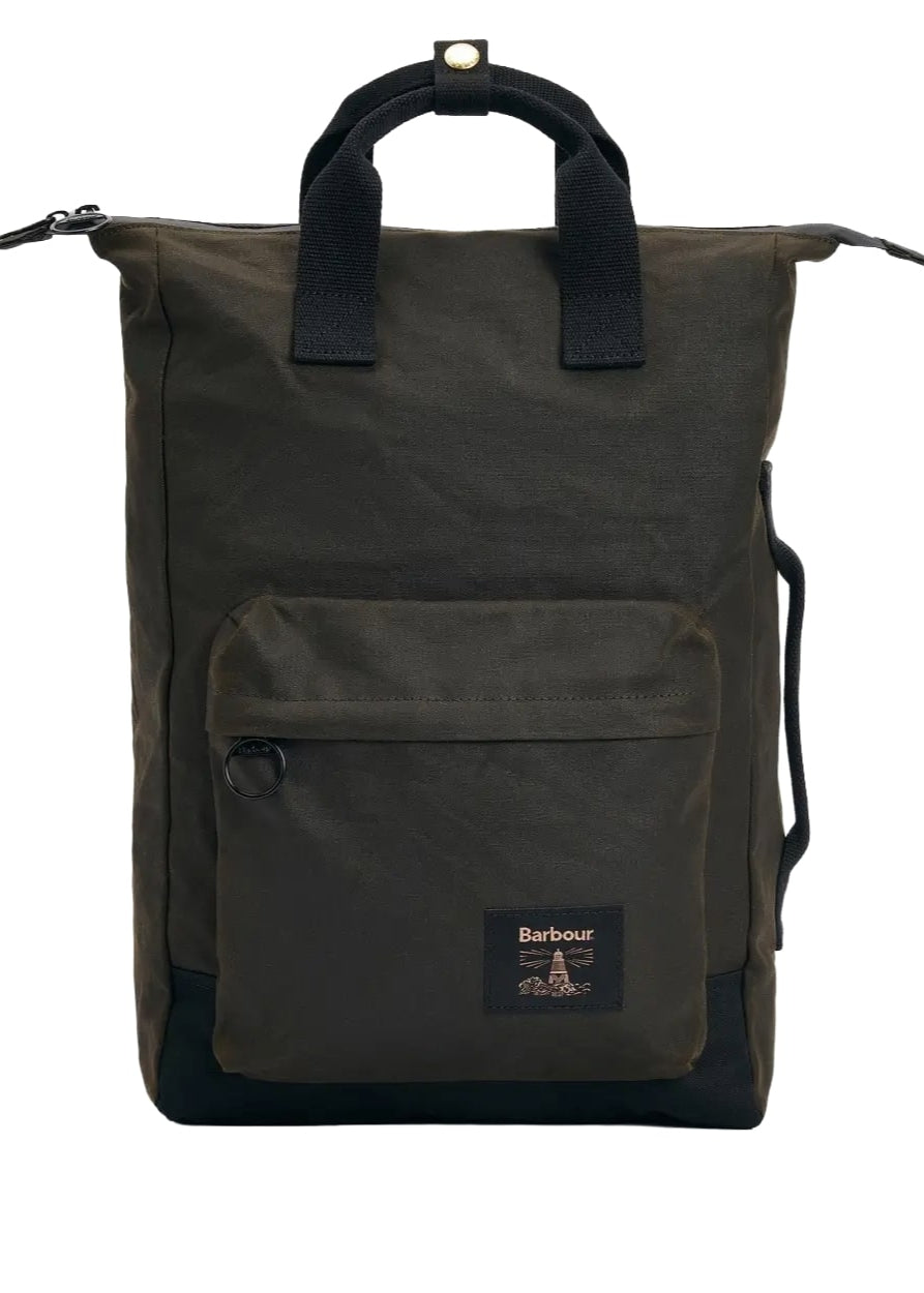 Barbour Zaino unisex  in tessuto cerato Field