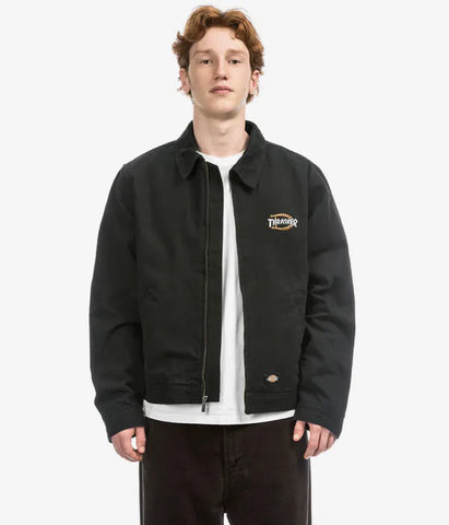 Dickies Giacca da uomo collaborazione Tharasher x Dickies nera