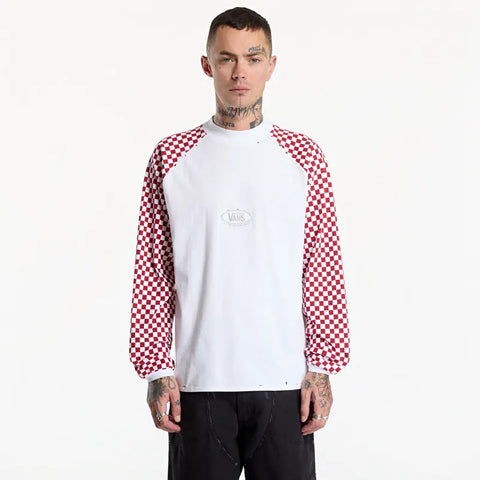 Vans by Slam Jam T-Shirt manica lunga Racing bianca/rossa
