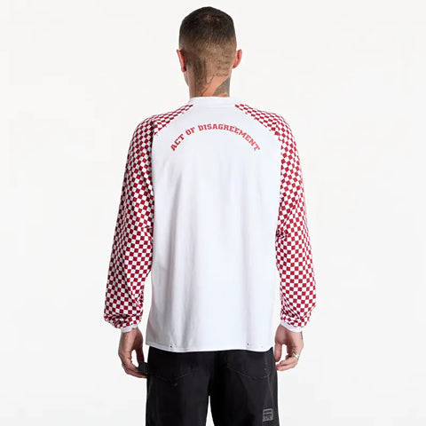 Vans by Slam Jam T-Shirt manica lunga Racing bianca/rossa