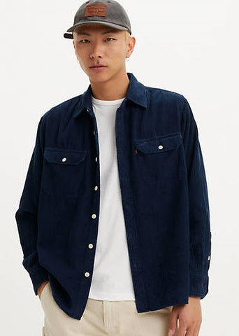 Levis Camicia in velluto da uomo Jackson Worker Blu