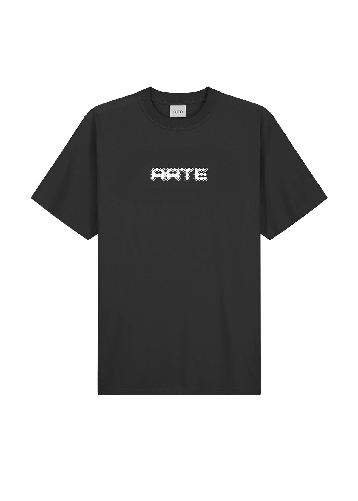 Arte T-Shirt da uomo manica corta Pixel nera