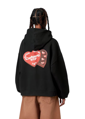 Carhartt Wip Felpa da donna con cappuccio  Hartt Case nera