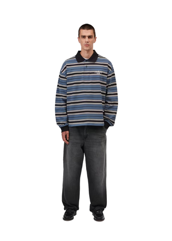 Carhartt Wip Jeans da uomo Single Knee nero lavato