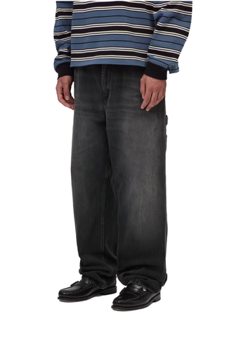 Carhartt Wip Jeans da uomo Single Knee nero lavato