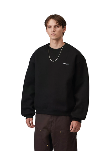 Carhartt Wip Felpa girocollo da uomo Ebbert nera