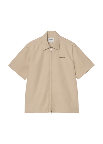 Carhartt Wip Camicia da uomo con zip manica corta Postal Zip