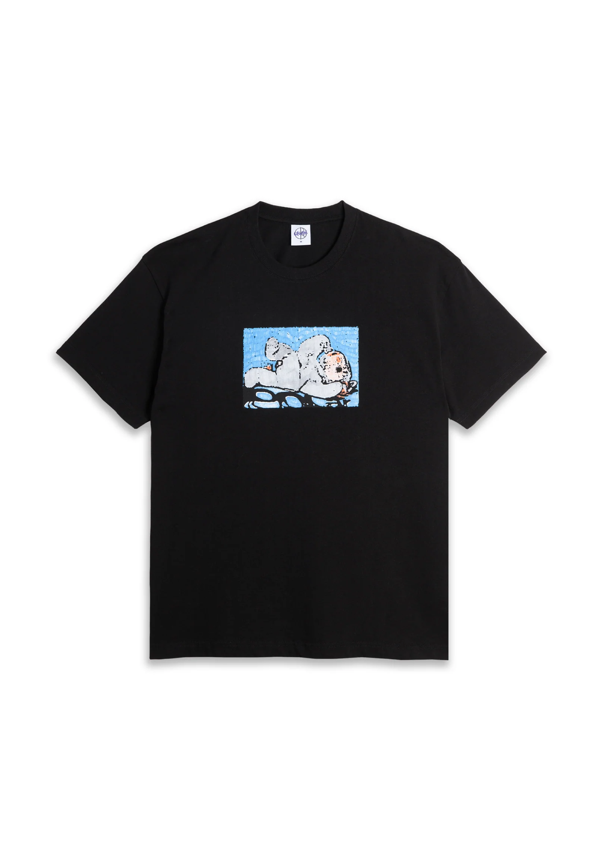 Polar Skate Co. T-Shirt da uomo manica corta Lazy Bunny nera