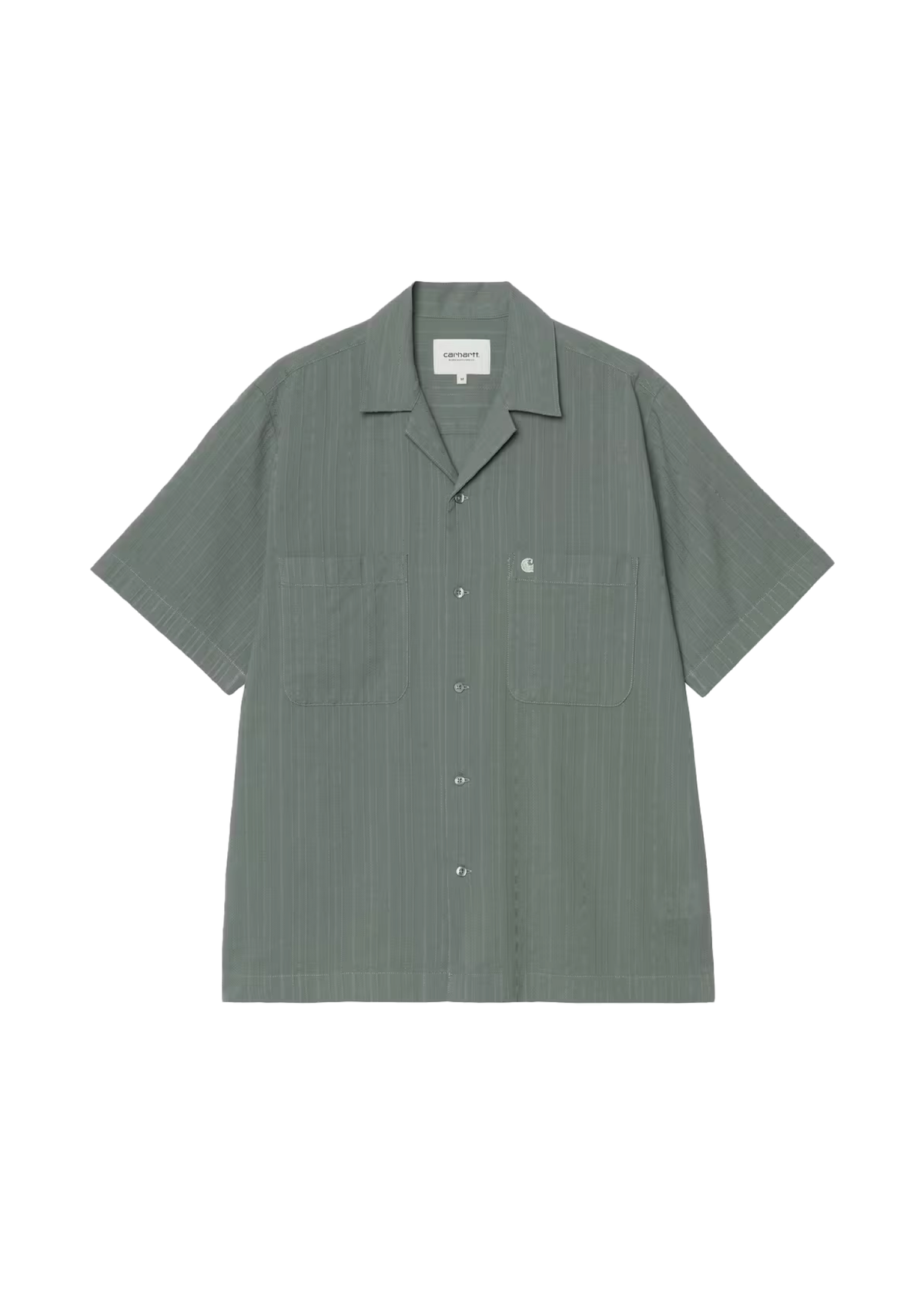 Carhartt Wip Camicia da uomo manica corta Gareth verde