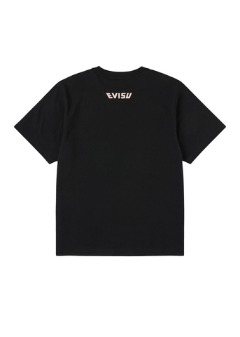 Evisu T-Shirt da uomo manica corta Hand Brush nera
