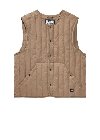 Weekend Offender Fitzpatrick Men's Sleeveless Jacket Dark Beige