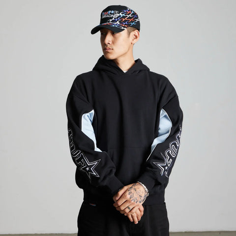 Huf Felpa da uomo con cappuccio Galaxy nera