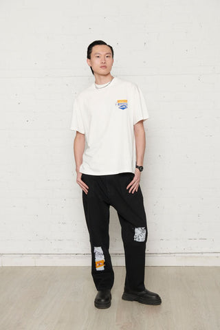 Pas De Mer T-Shirt da uomo manica corta Good New bianca