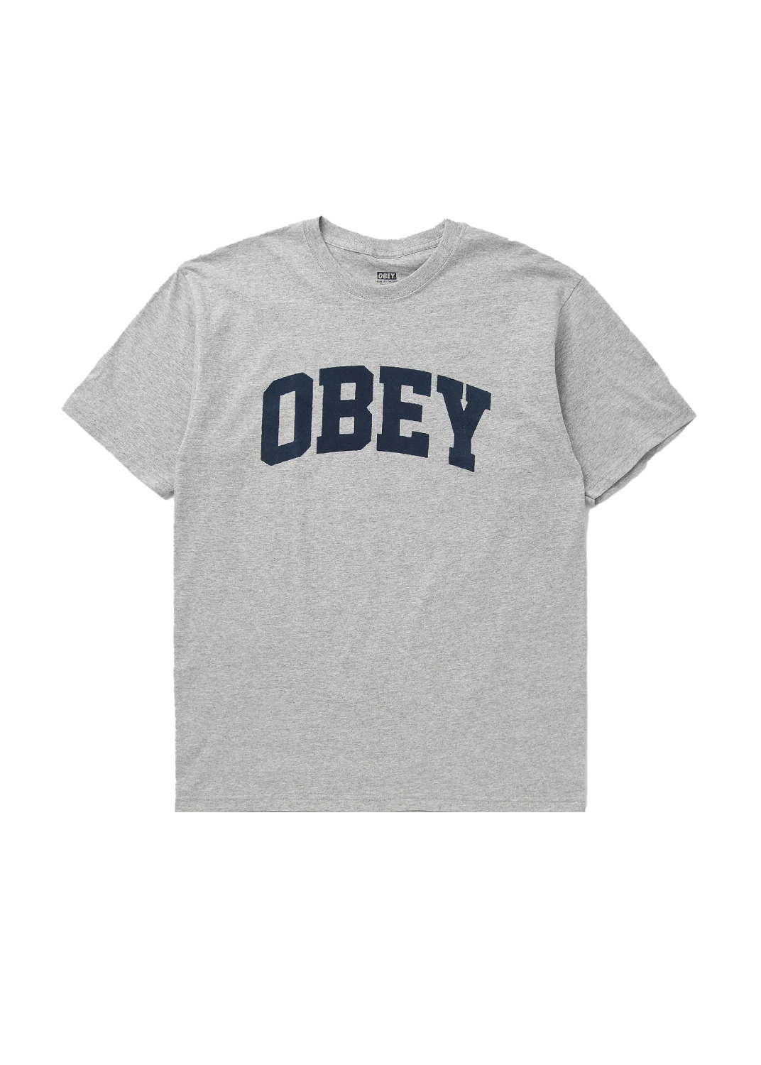 Obey T-Shirt da uomo manica corta Collegiate grigia