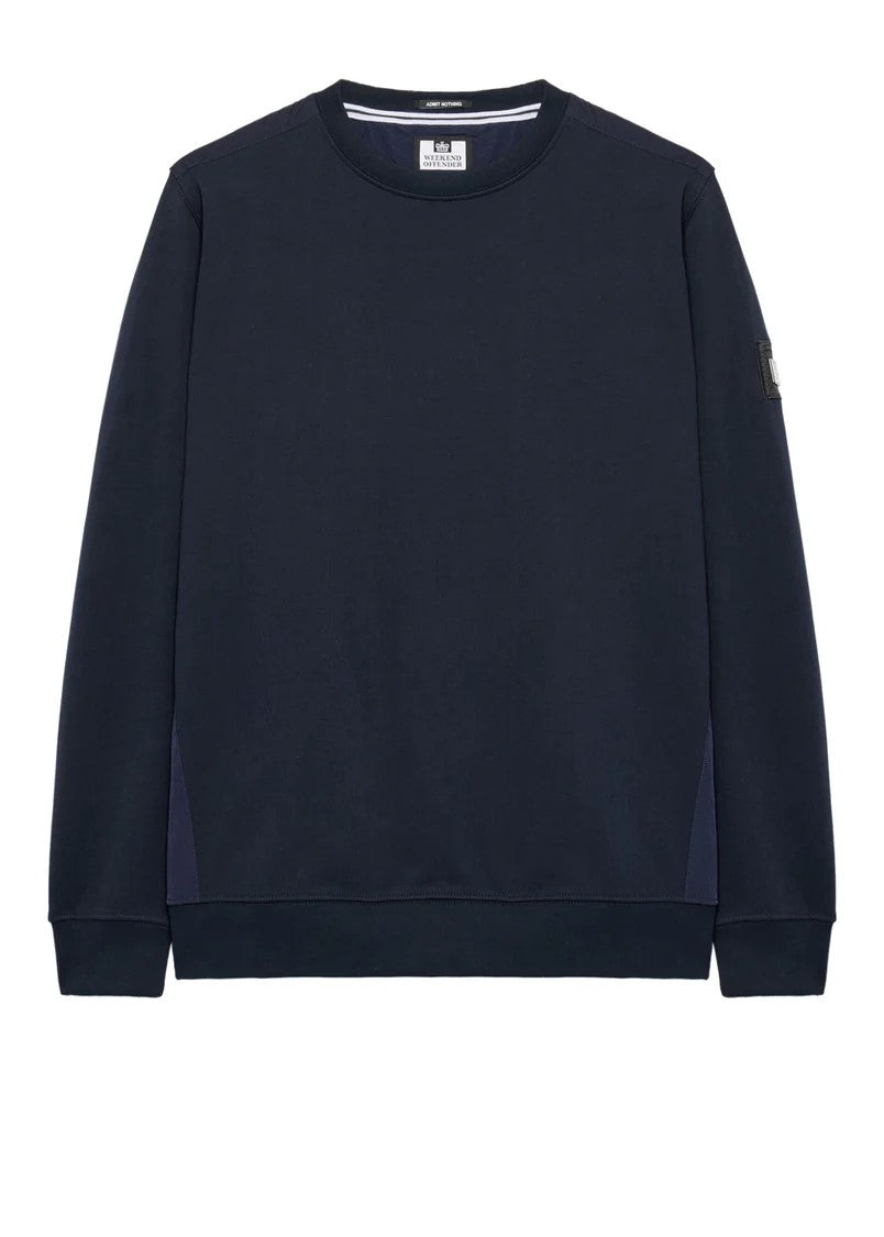 Blaues Herren-Sweatshirt mit Rundhalsausschnitt von Weekend Offender Bomb