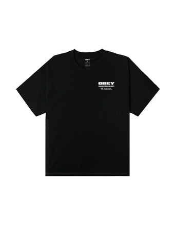 Obey T-Shirt da uomo manica corta Sound Design Dept. nera