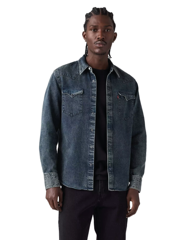 Levi's Camicia in jeans da uomo Western Barstow