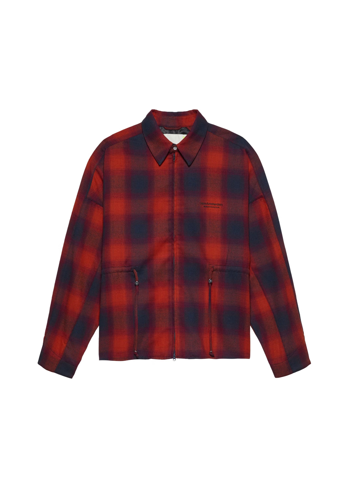 New Amsterdam Camicia in flanella unisex Flanel Overshirt rossa/blu