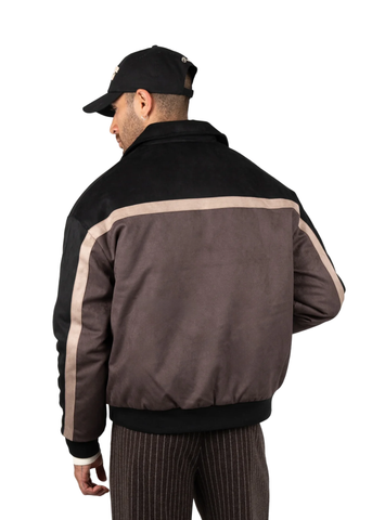 Prohibited Giacca da uomo college Old Era Suede marrone