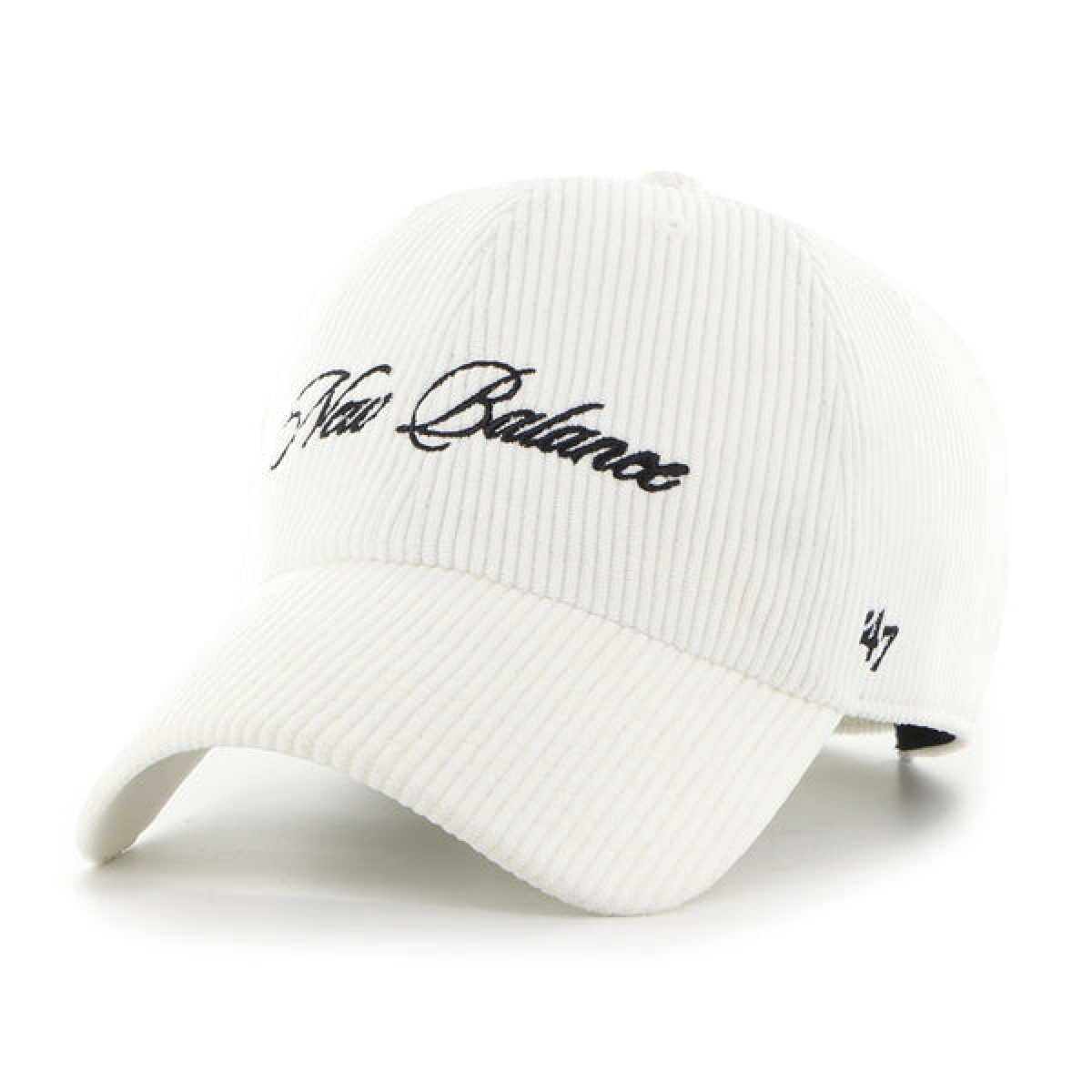47 Brand Cappellino in velluto Collabo New Balance Clean Up panna