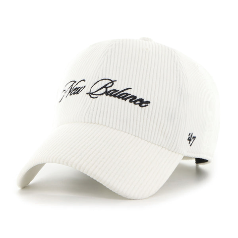47 Brand Cappellino in velluto Collabo New Balance Clean Up panna