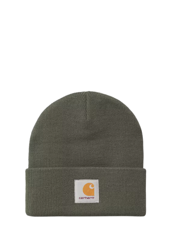 Carhartt WIP Berretto Corto in Maglia a Coste Watch verde